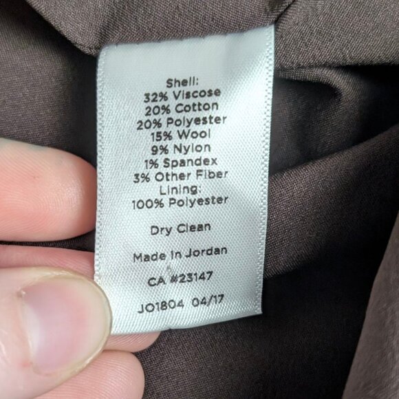 Talbots Brown Herringbone Side Button Skirt - Picture 11 of 11